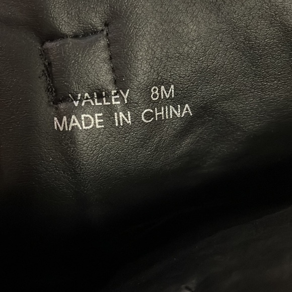 R.B.L.S Black Faux Leather Cowboy Boots - Picture 6 of 8